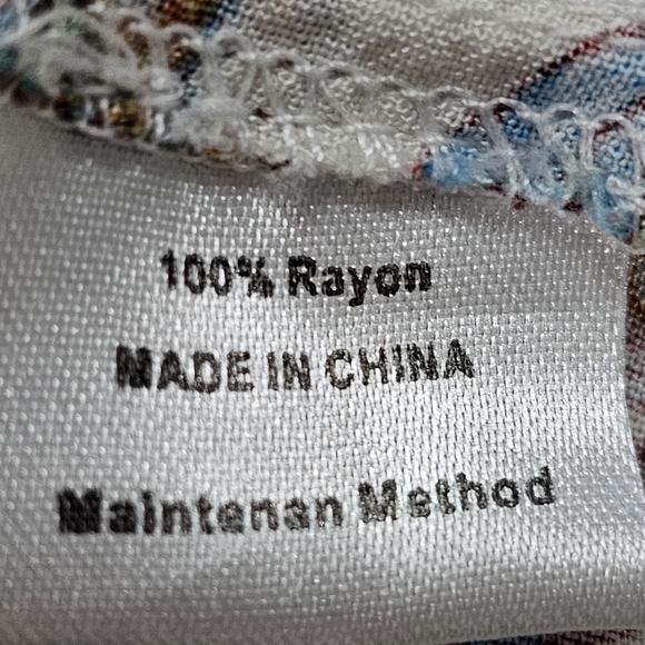 ZESICA Summer Boho Floral Printed Wrap V-Neck Beach Party Flowy Size Small - Picture 15 of 16